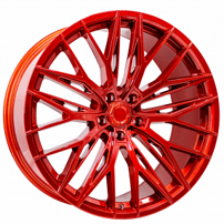 22" Lexani Wheels Aries Custom Candy Red Rims