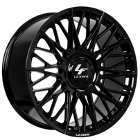 22" Staggered Lexani Wheels Newport-XL Full Gloss Black Rims