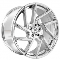 22" Staggered Lexani Wheels Senna Chrome Rims 