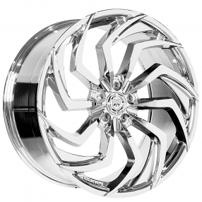 22" Staggered Lexani Wheels Shadow Chrome Rims 