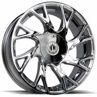 24" Luxxx Alloys Wheels Lux32 Chrome Rims