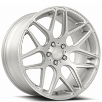 21" MRR Wheels FS01 Brushed Clear Flow Formed Rims