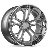 21" Staggered Rohana Forged Wheels RFG23 Custom Finish Rims