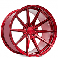 20" Staggered Rohana Wheels RFX1 Gloss Red Flow Formed Rims