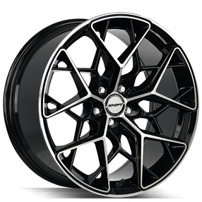 18" Shift Wheels Piston Gloss Black Machined Rims 