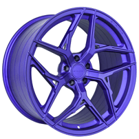 20" Staggered Stance Wheels SF13 Custom Matte Purple Flow Formed Rims