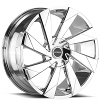 22" Strada Wheels Moto Chrome Rims 