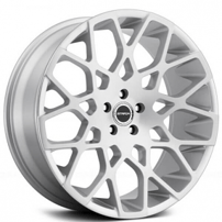 24" Strada Wheels Buca Silver Brushed Rims 