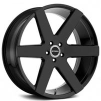 22" Strada Wheels Coda Gloss Black Rims