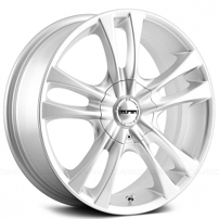 17" Touren Wheels TR22 3222 Hyper Silver Rims 