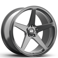 20" Staggered Variant Forged Wheels Sena Gloss Gunmetal Monoblock Forged Rims