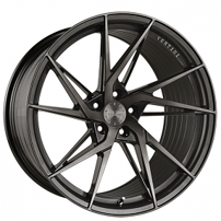 19" Vertini Wheels RFS1.9 Brushed Dual Gunmetal Flow Formed Rims