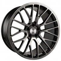 20" Staggered Vertini Wheels RFS2.4 Brushed Dual Black Flow Formed Rims