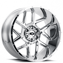 20" Vision Wheels 360 Sliver Chrome Off-Road Rims 