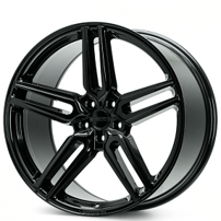 22" Staggered Vossen Wheels HF-1 Custom Gloss Black Rims