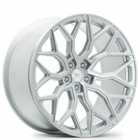 22" Staggered Vossen Wheels HF-2 Custom Satin Silver Rims