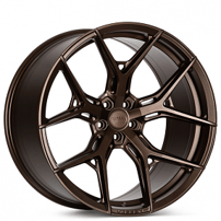 22" Staggered Vossen Wheels HF-5 Custom Satin Bronze Rims