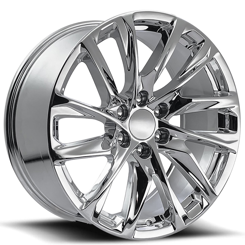 22" Escalade 12 Spoke Wheels FR 98 Chrome OEM Replica Rims